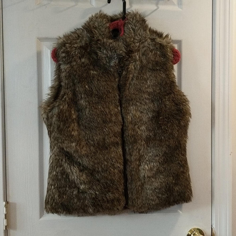 Reversible Faux fur vest